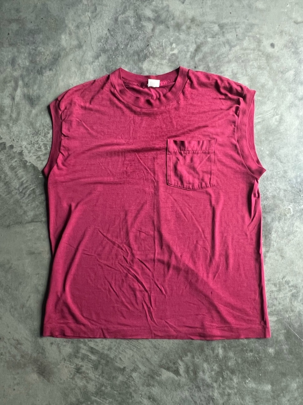 Vintage Distressed 80’s Fruit of the Loom 50/50 single stitch Selvedge Pocket XL